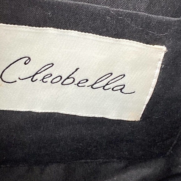 Cleobella Clutch embellished Black Leather Tassel Closure 12 X 10‎ Boho - Picture 15 of 16